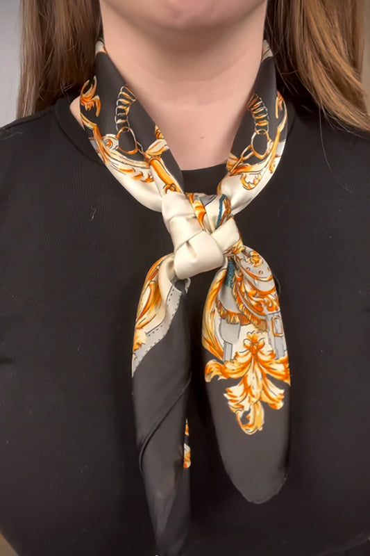 Vintage Baroque Print Scarf