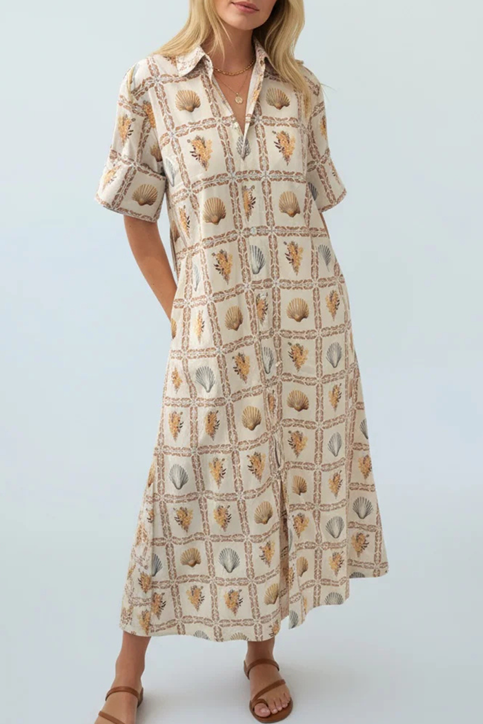 Seashell Pocket Maxi Dress