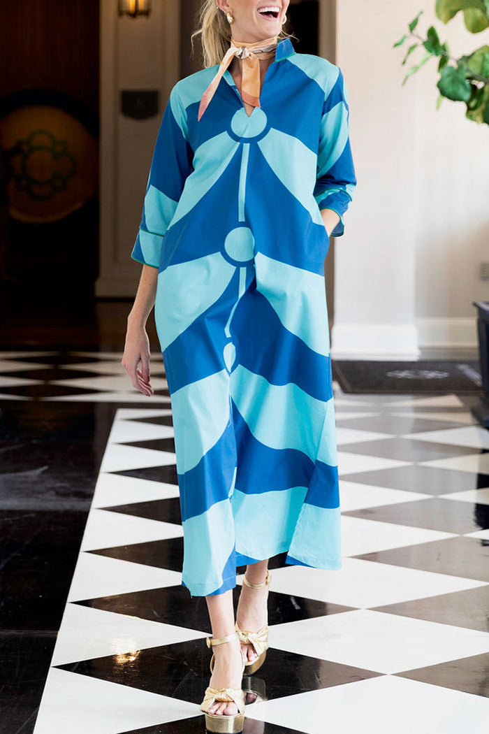 Printed Pocket Maxi Dress