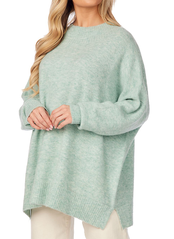 Casual Solid Color Sweater
