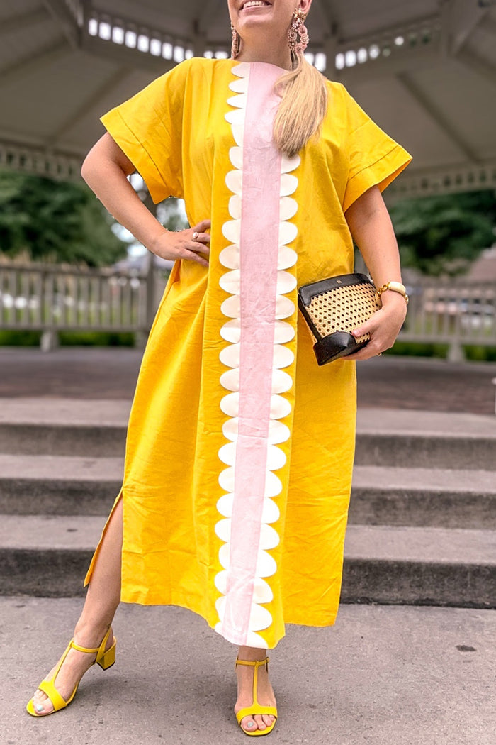 Scallop Edge Detail Dress