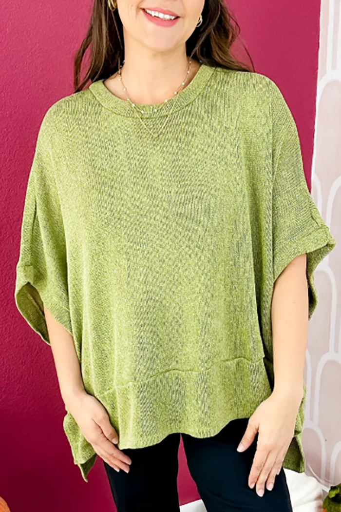 Casual Bat Sleeve Top