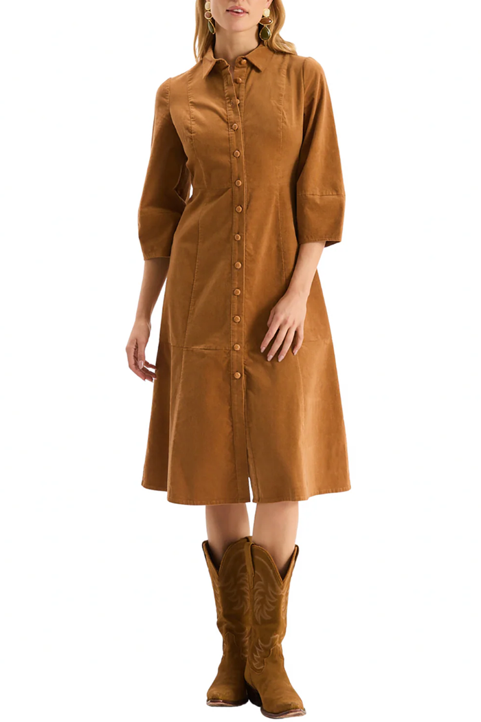 Casual Pinwale Corduroy Dress