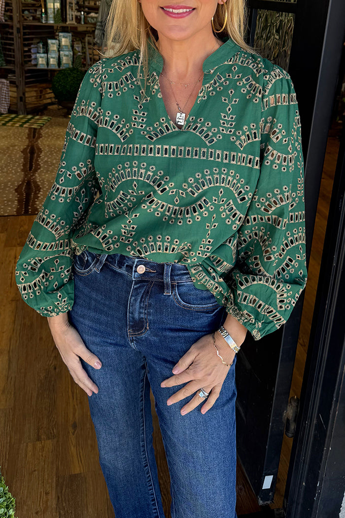 Casual Artisanal Patterned Top