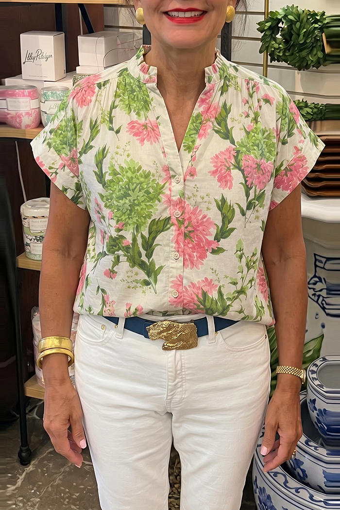 Casual Floral Pattern Top