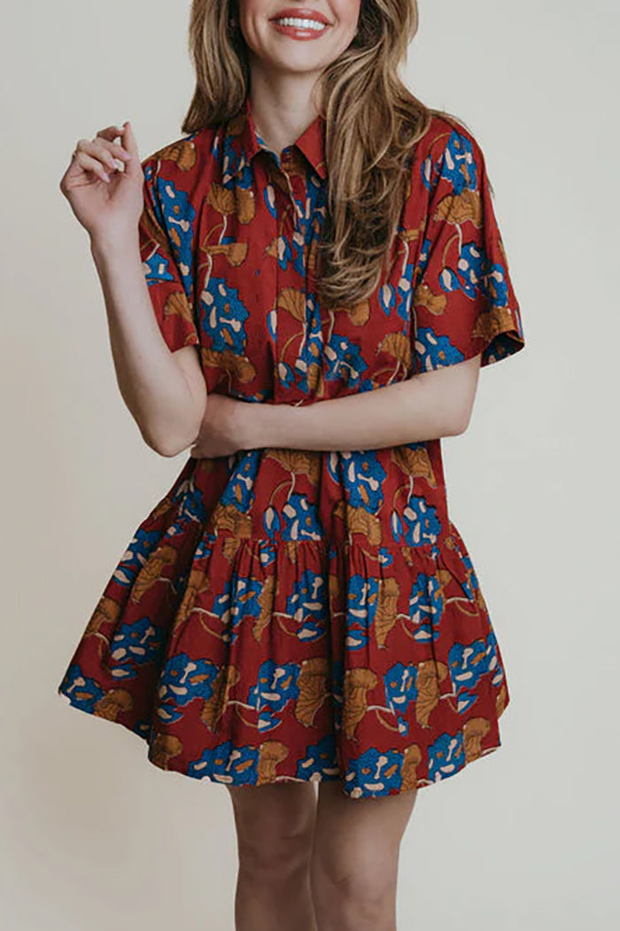 Casual Ruffles Hem Dress