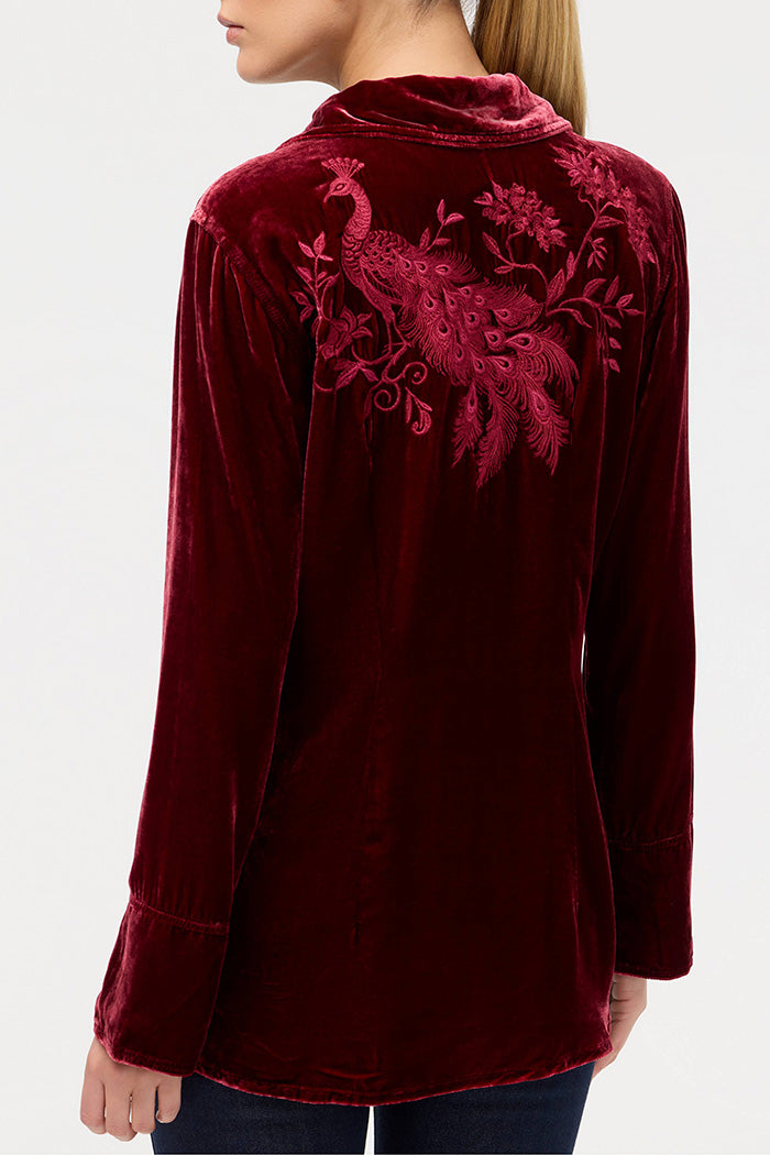 Velvet Vintage Button Down Top