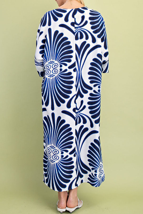 Casual Kaftan Maxi Dress