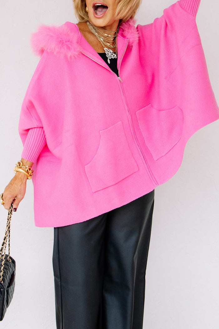 Cozy Pocketed Zip Up Hoodie