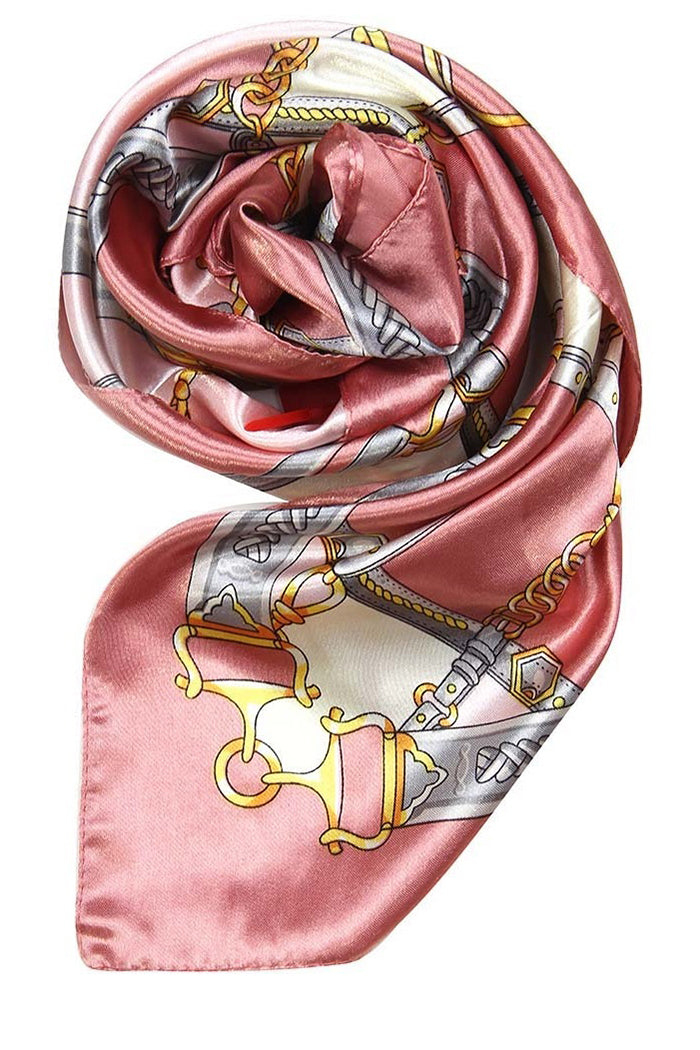 Rose Pink Block Print Scarf