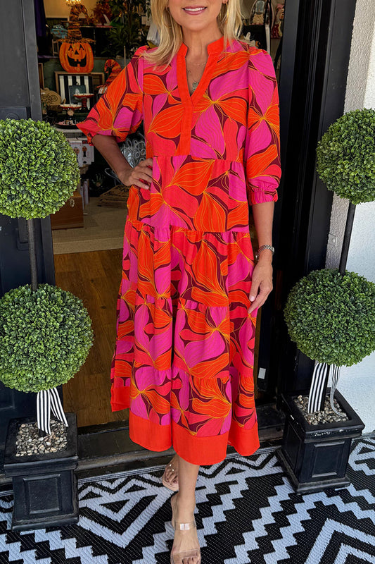 Casual Bold Printed Dress