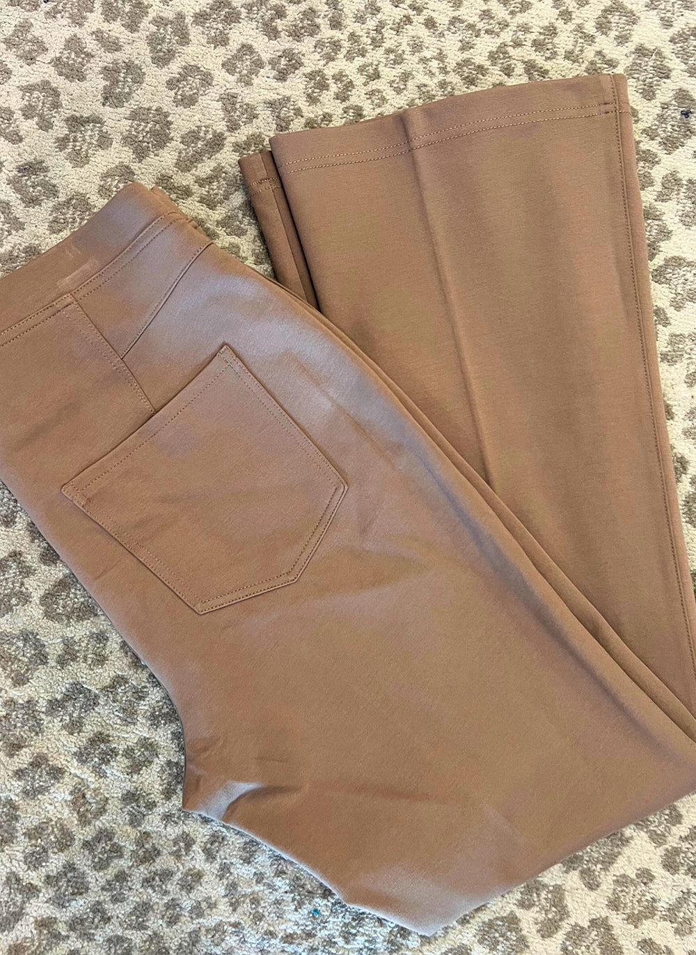 Knit Crop Flare Pant