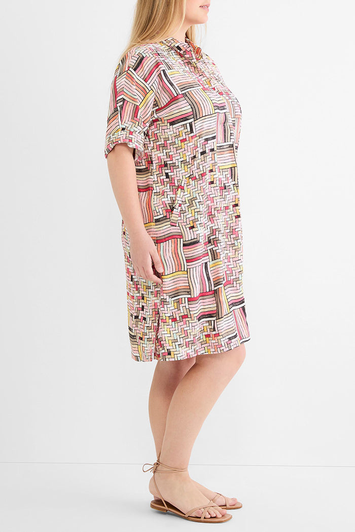 Casual Colorweave Pocket Dress