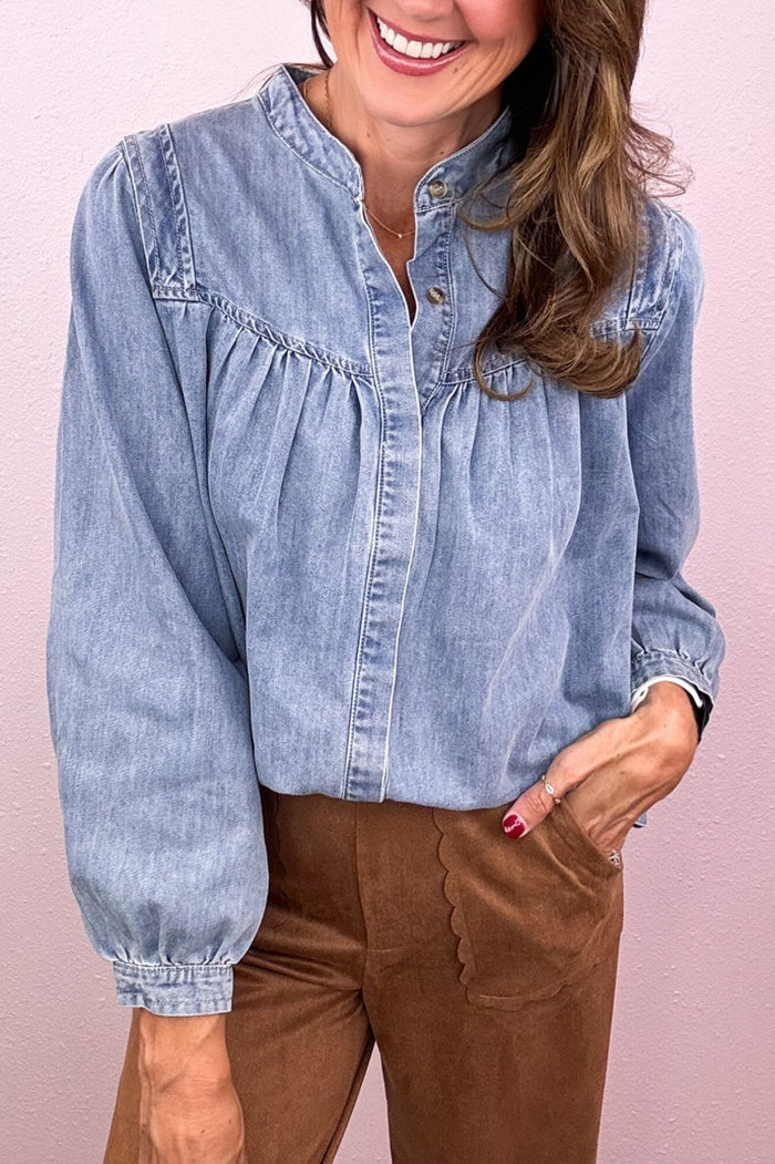 Updated Style Denim Top