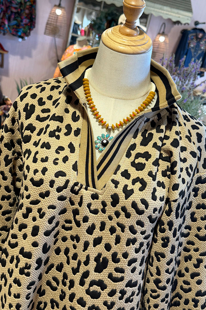 Leopard Print Pocket Dress