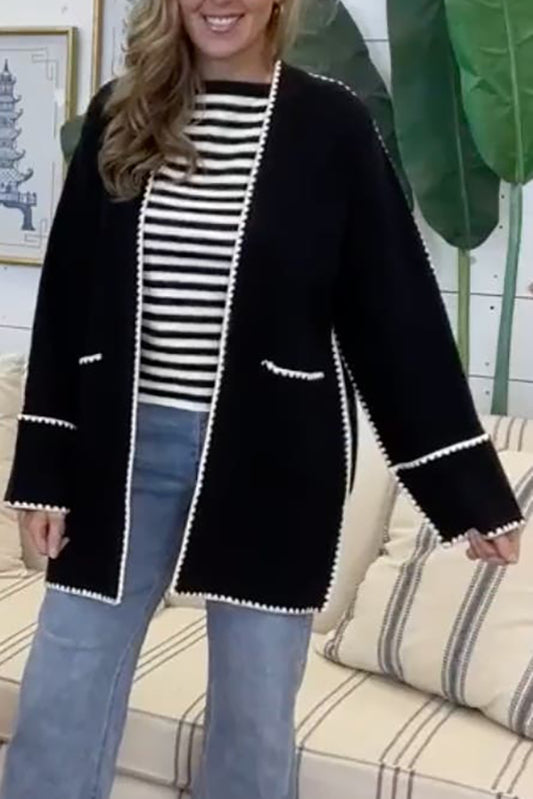 Casual Solid Colors Cozy Cardigan