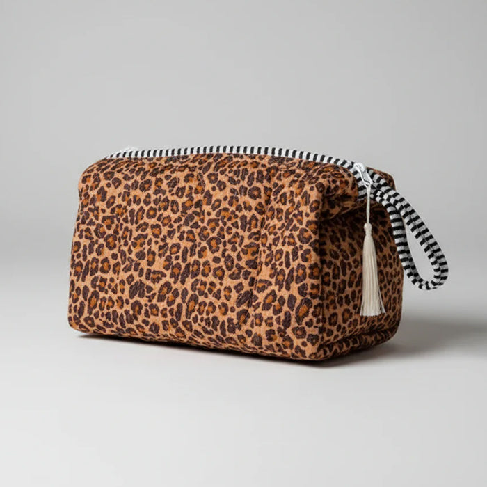 Print Quilted Makeup Bag