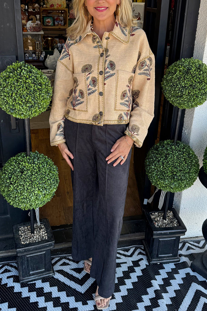 Casual Ruffles Detail Pants