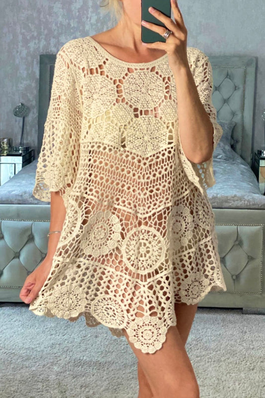 Casual Crochet Cover-Up