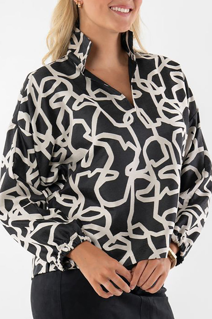 Casual Bold Printed Top