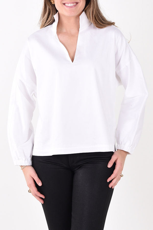 Casual Solid Color Top