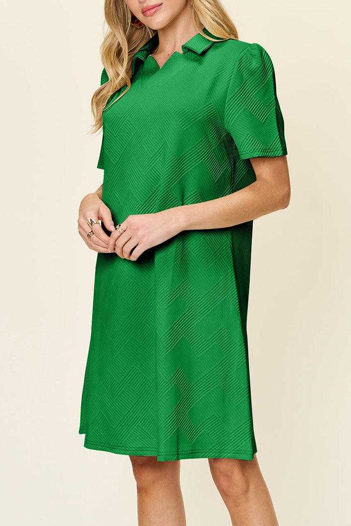 Double Take Short Sleeve Dress