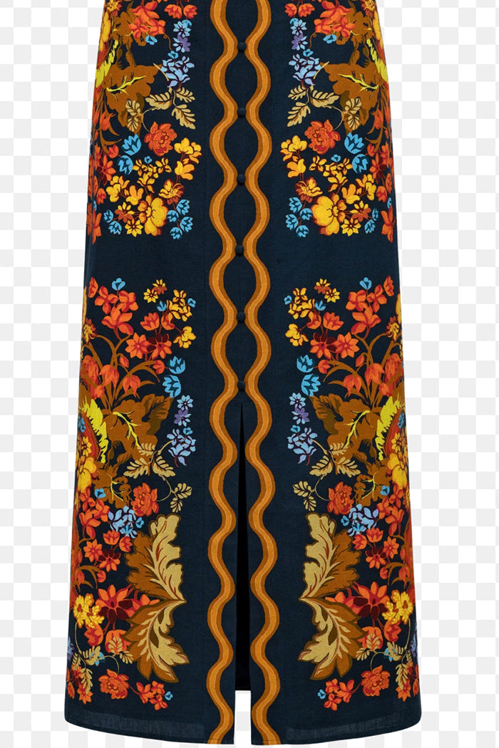 Casual Bright Floral Skirt