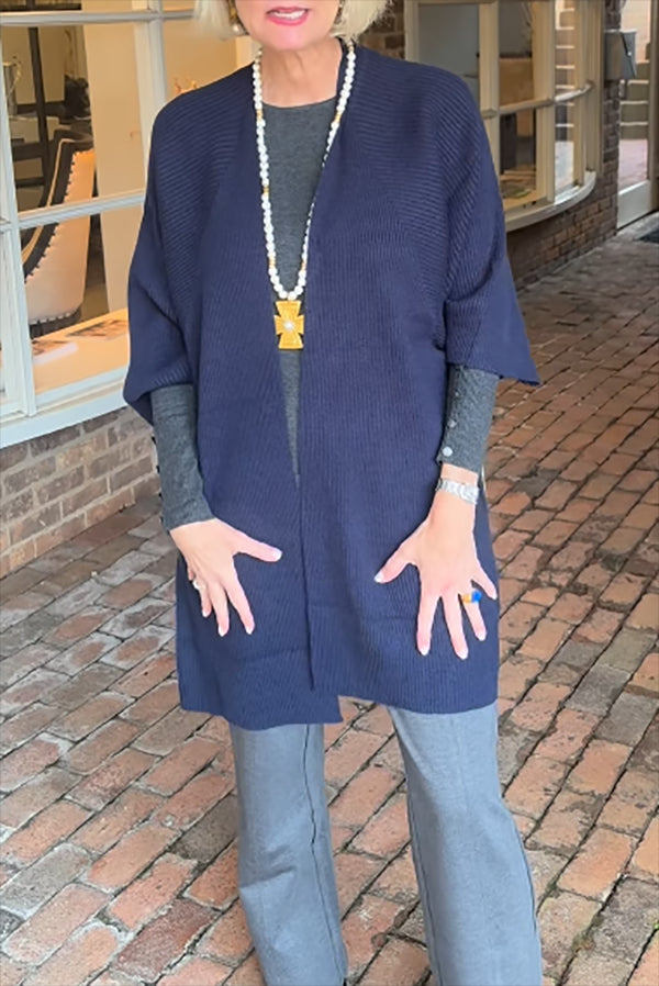 Solid Color Knitted Sweater