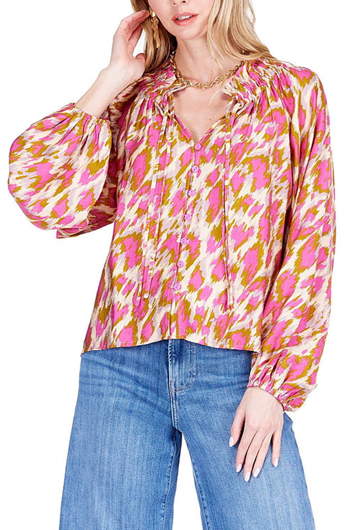 Casual Bold Printed Top
