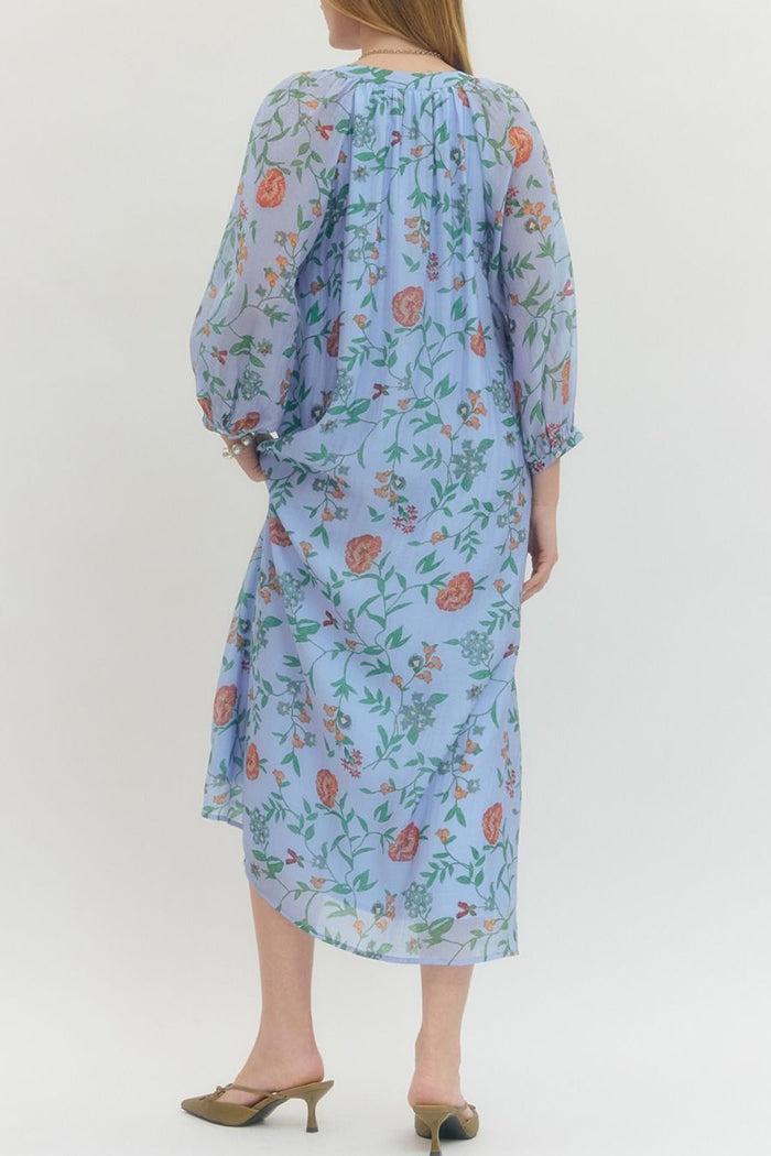 Floral Button Front Dress