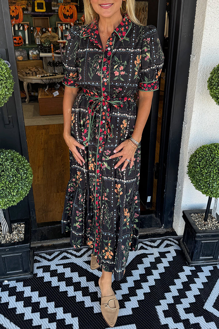 Puff SLeeve Floral Dress