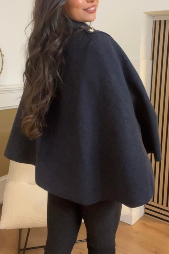 Solid-Color Elegant Versatile Cape