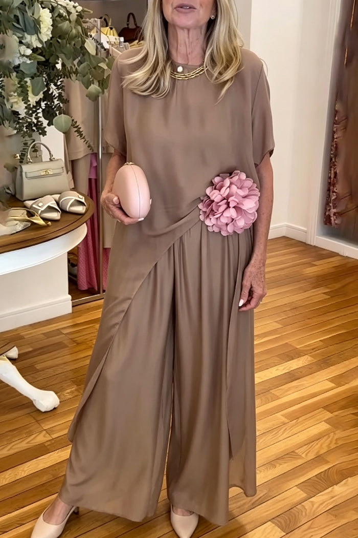 Flowy Wide Leg Tunic Set