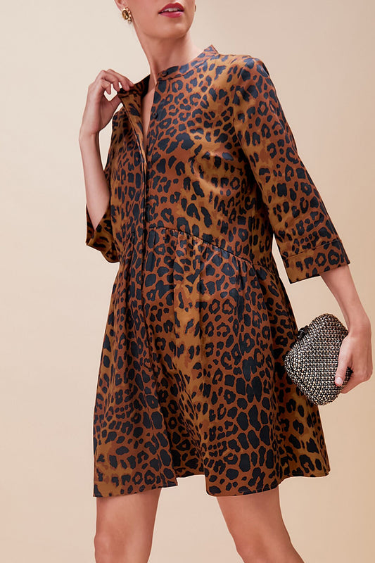 Leopard Royal Shirt Dress