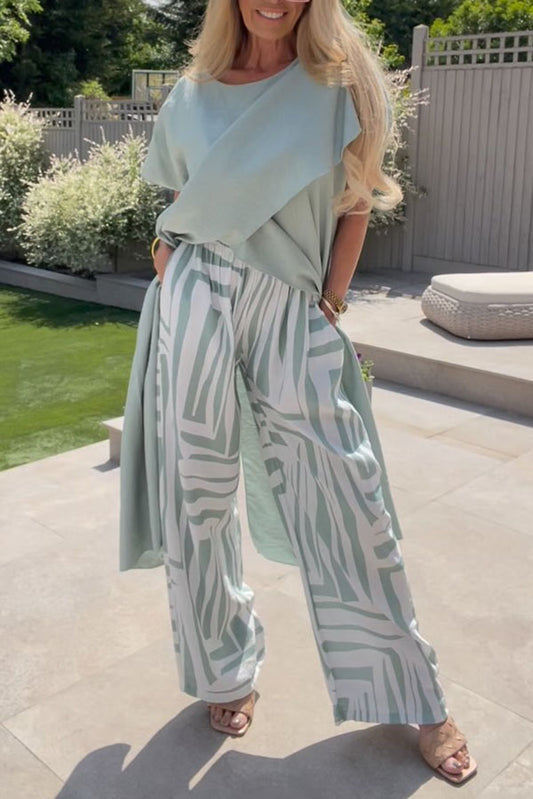 Casual Irregular Split Top