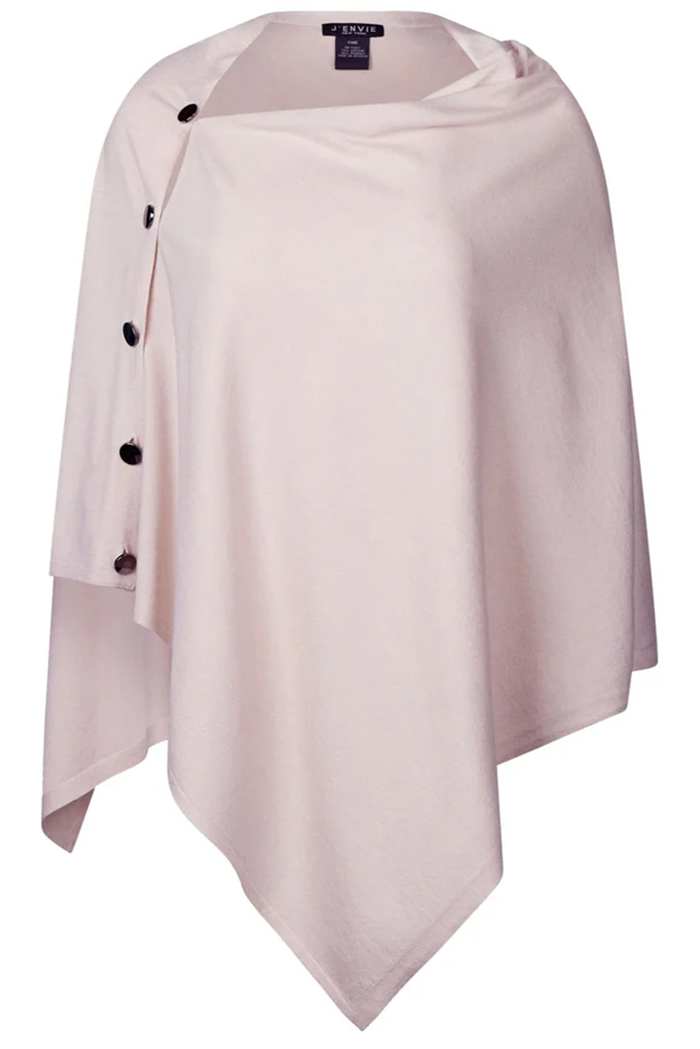 Casual Convertible Button Poncho