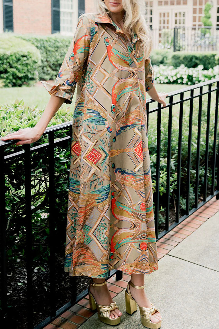 Animal Printed Maxi Dress