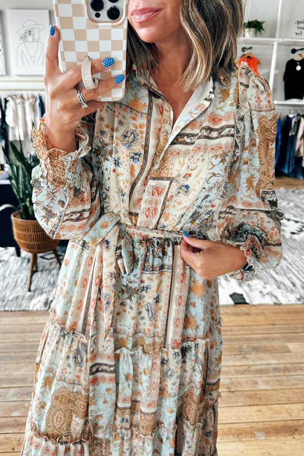 Sonnet Patch Print Dress