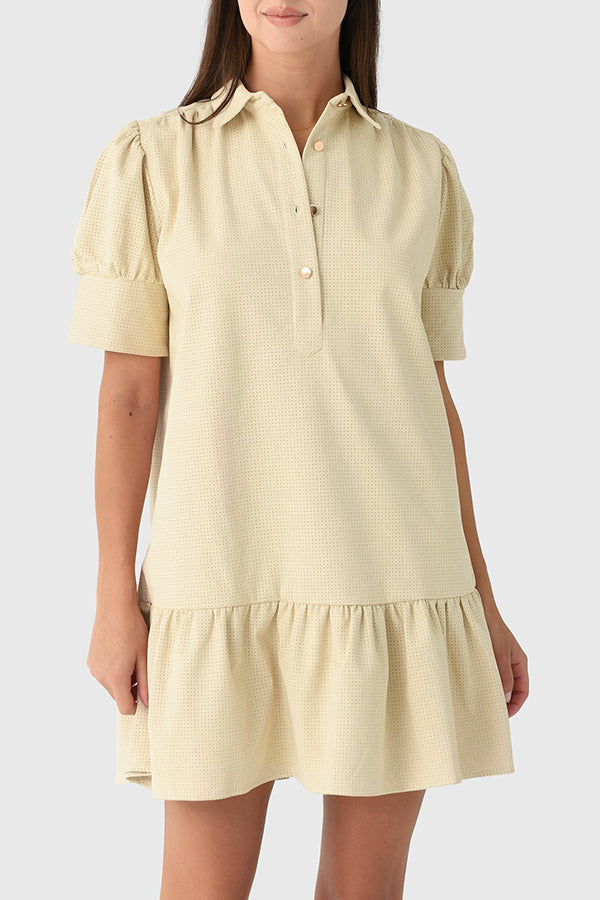 Casual Ruffles Hem Dress