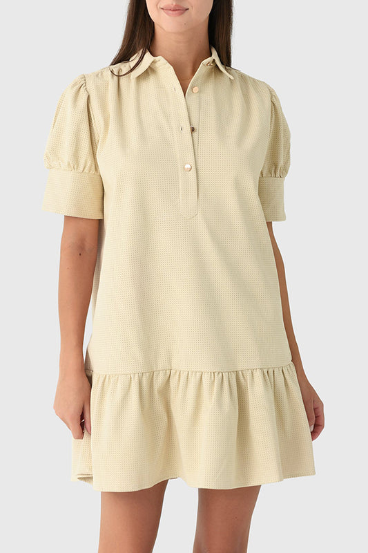 Casual Ruffles Hem Dress