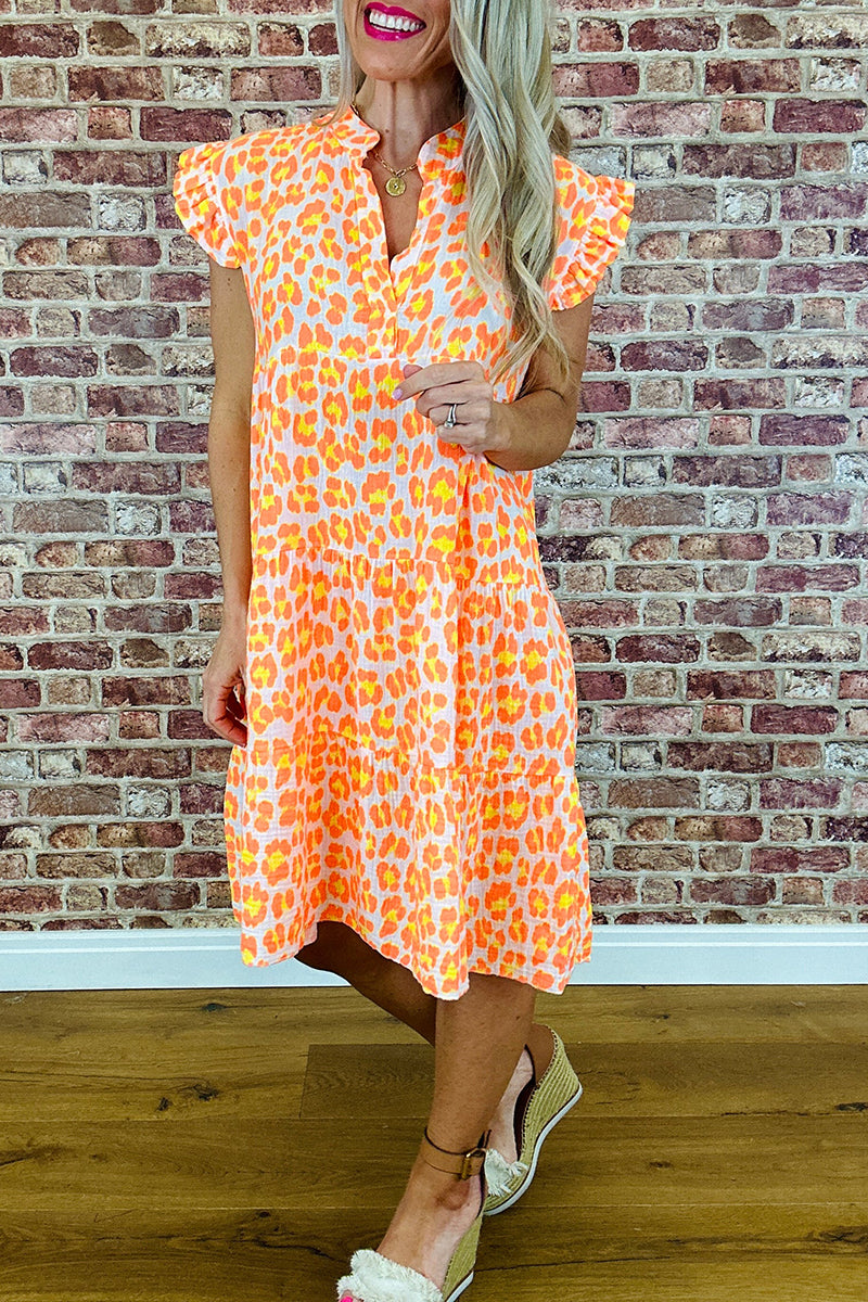 Casual Leopard Print Dress