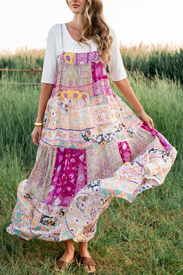 Adjustable Spaghetti Straps Maxi Dress