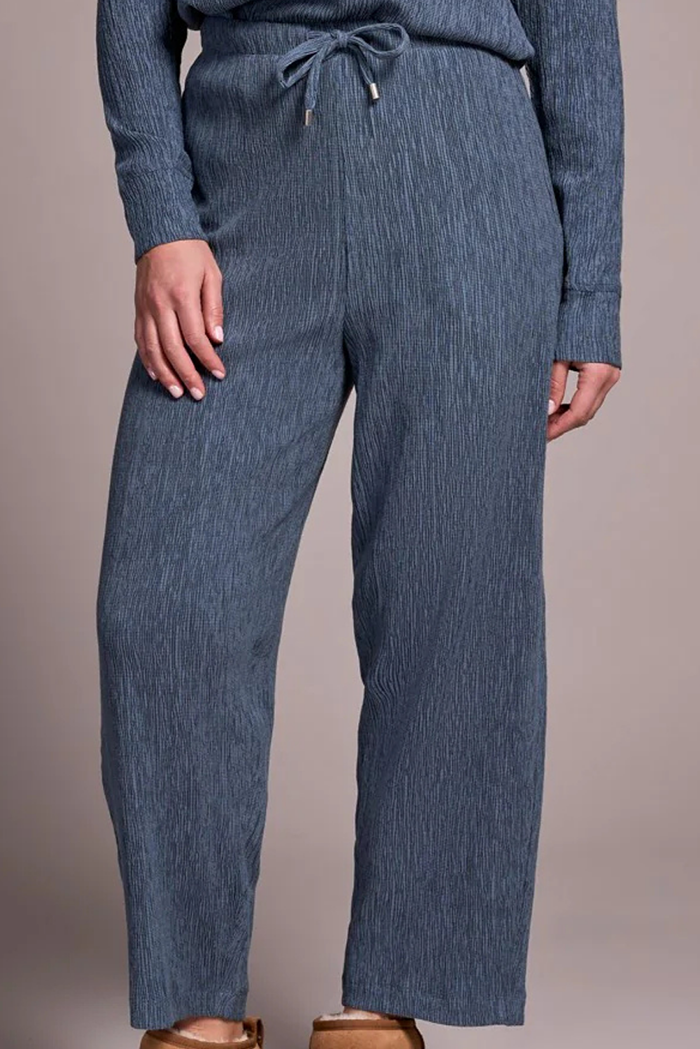Two-Tone Crinkle Flowy Pant