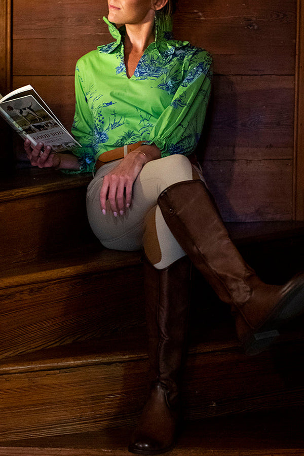 Double Ruffle Collar Top