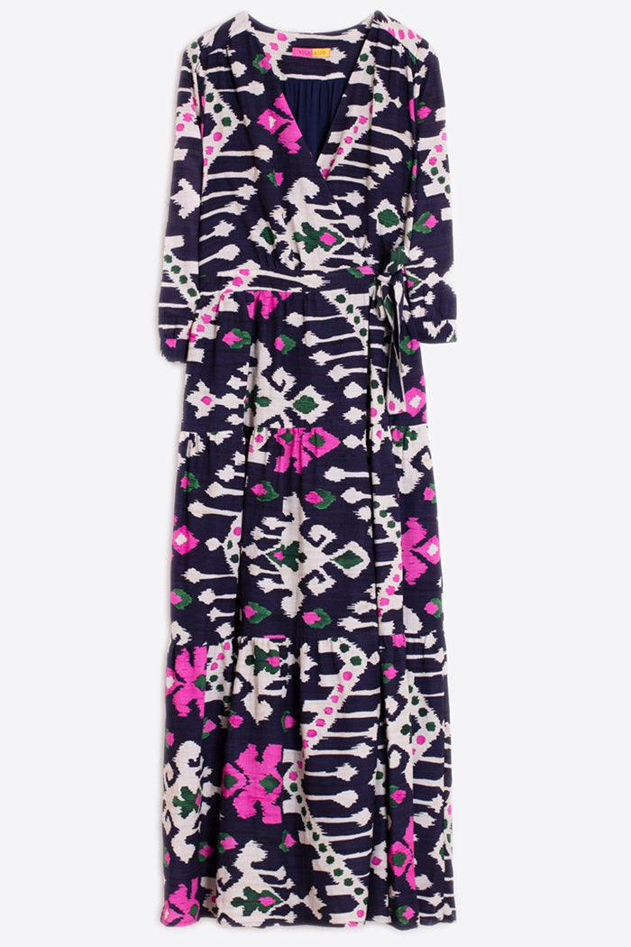 Bold Printed Wrap Dress