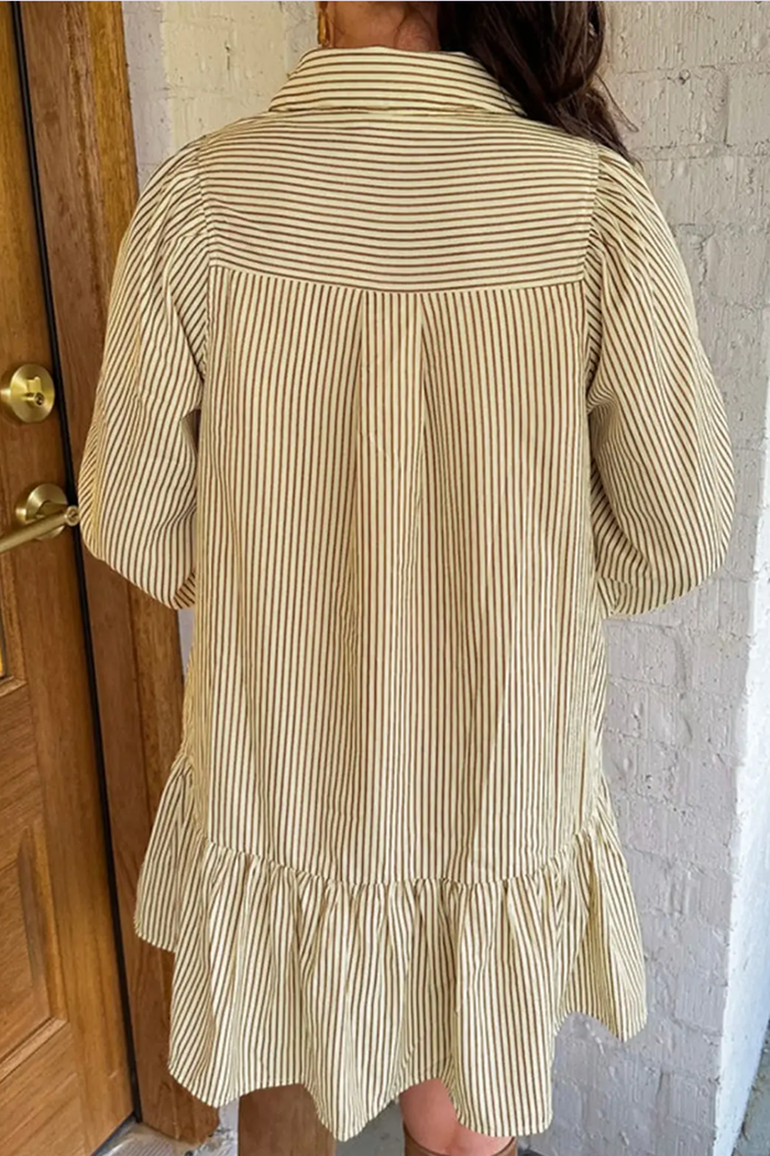 Stripe Drop Waist Dress