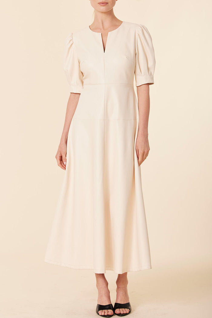 Faux Leather Maxi Dress