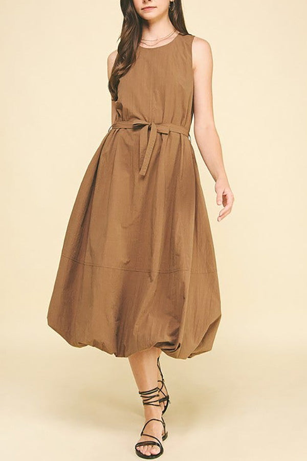 Casual Pocket Bubble Dress