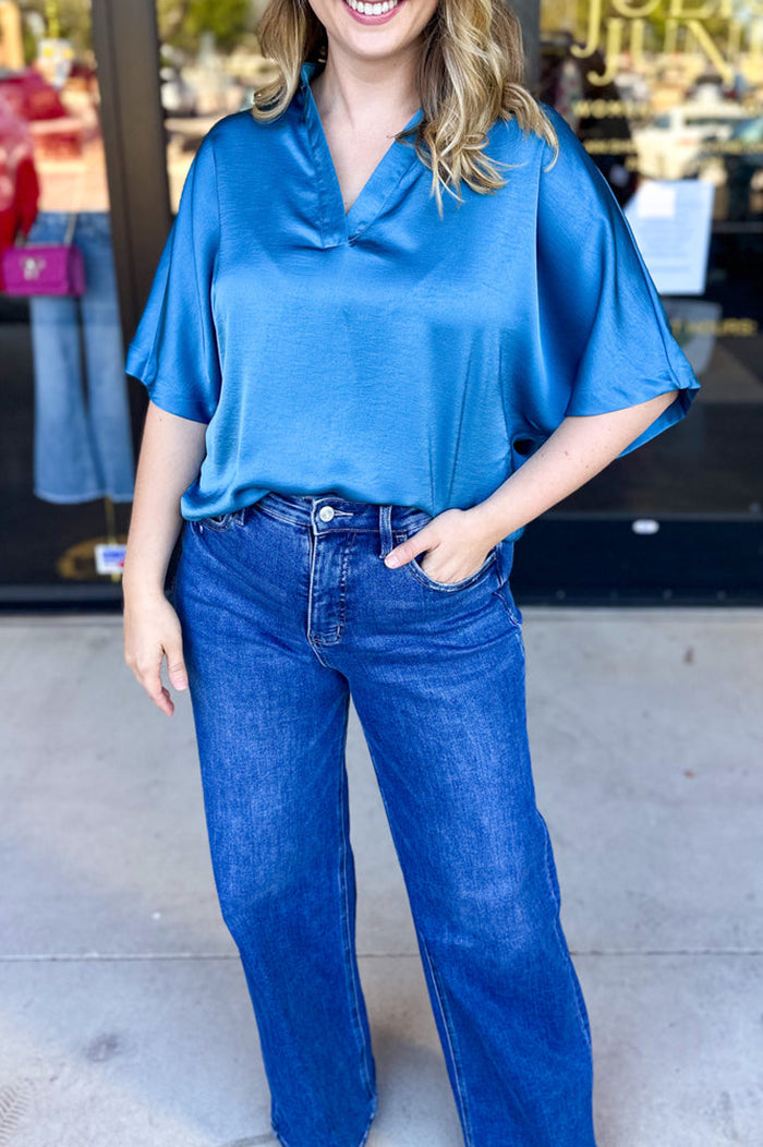 Oversized Drop-Shoulder Leisure Top