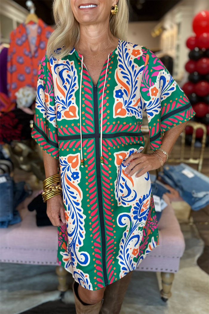 Casual Bold Printed Dress